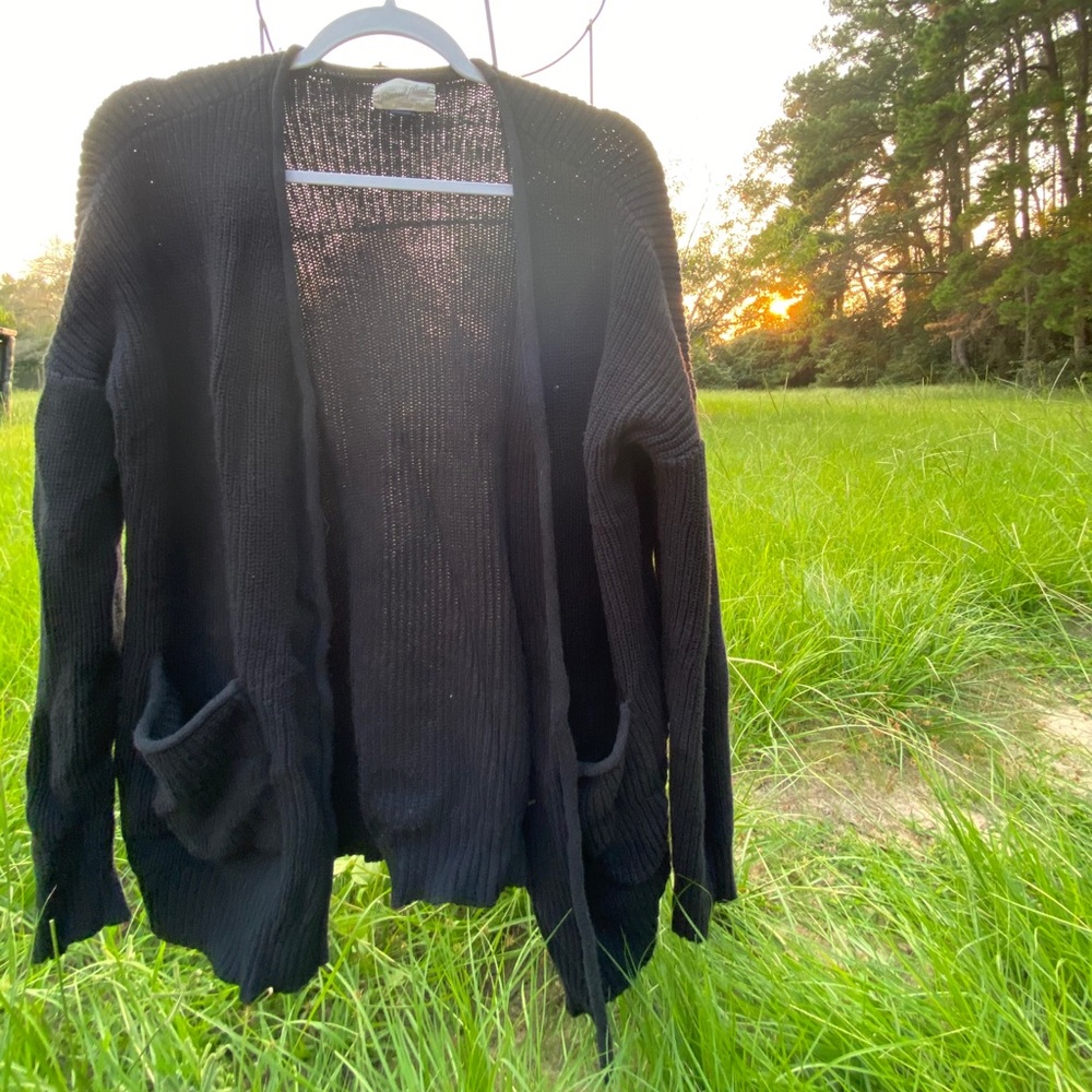 Very cozy black cardigan
